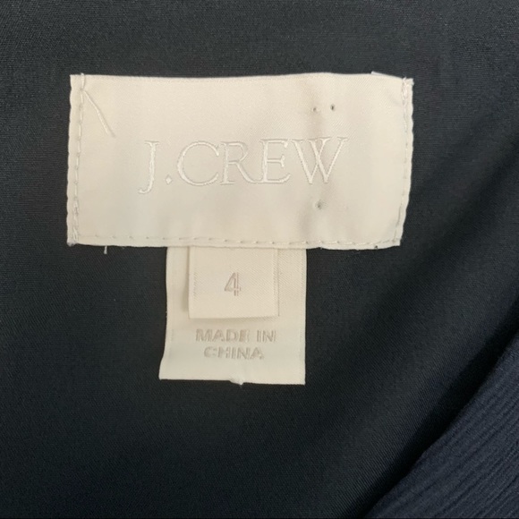 J. Crew Mirabelle Navy Silk Chiffon Dress - Picture 10 of 10
